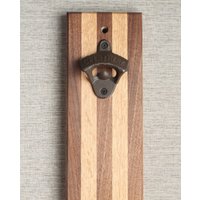 Versandfertig Nussbaum Eiche Gusseisen Premium Holz Wand Flaschenöffner | Bier Öffner Geschenk Freund Vatertag Verlobte Trauzeuge von AllAleTheQueen