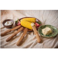 Holzmesser - Buttermesser Käsestreuer Aus Holz Kirschholz Waldorf Stil Kindermesser Kochgeschirr von AllAlive