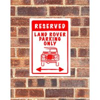 Reserviert Für Land Landrover Nur Parkschild Lustiger Witz Aufkleber Wand Auto Garage Fahrzeug Warnung Retro Vintage Reservierte Auffahrt Defender Reserviert Für Land Landrover Nur Parkschild Lustiger Witz Aufkleber Wand Auto Garage Fahrzeug Warnung Retro Vintage Reservierte Auffahrt Defender von AllClassicGifts