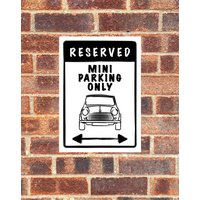 Schwarz Nur Für Mini-Parkplatz Reserviert Schild Lustiger Witz Aufkleber Wand Auto Garage Fahrzeug Warnung Retro Vintage Reservierte Auffahrt Schwarz Nur Für Mini-Parkplatz Reserviert Schild Lustiger Witz Aufkleber Wand Auto Garage Fahrzeug Warnung Retro Vintage Reservierte Auffahrt von AllClassicGifts