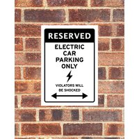 Warnung Elektro-Auto-Parkplatz Nur Übertreter Werden Schockiert Lustiger Witz Aufkleber Wand Garage Fahrzeug Ev Ladegerät Retro Vintage Reserviert Warnung Elektro-Auto-Parkplatz Nur Übertreter Werden Schockiert Lustiger Witz Aufkleber Wand Garage Fahrzeug Ev Ladegerät Retro Vintage Reserviert von AllClassicGifts