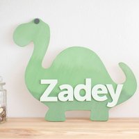 Dinosaurier Namensschild Für Kinder - Kinderzimmer Dekoration Jungen Benutzerdefinierte Farben Dinosaurier Namensschild Für Kinder - Kinderzimmer Dekoration Jungen Benutzerdefinierte Farben von AllLittleRockstars