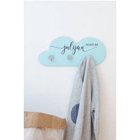 Personalisierte Kinderkleiderhaken Babyzimmer Dekor, Türkis Wolke Personalisierte Kinderkleiderhaken Babyzimmer Dekor, Türkis Wolke von AllLittleRockstars