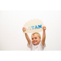 Personalisiertes Blau Ombre Igel Namensschild Forest Nursery Decor Personalisiertes Blau Ombre Igel Namensschild Forest Nursery Decor von AllLittleRockstars