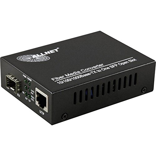 ALLNET ALL-MC104G-SFP1 convertisseur de Support réseau 1000 Mbit/s Multimode, Monomode Noir von AllNet