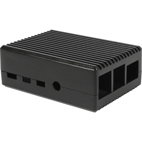 Allnet Aluminiumgehaeuse Passend fuer (Entwicklungskits): Raspberry Pi inkl. passiven Kuehler Schwar von AllNet