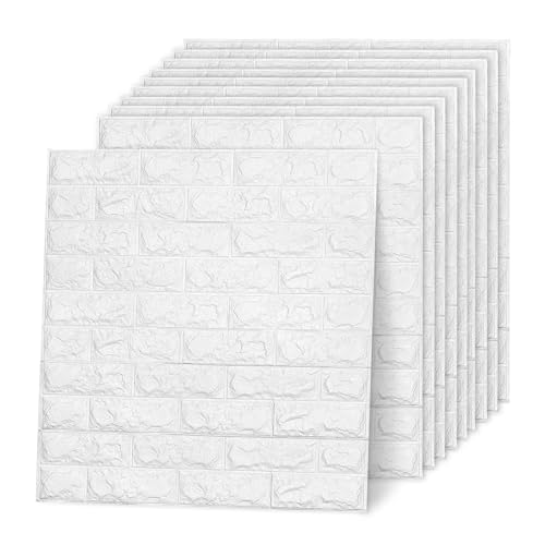 AllRight 30 Stück 3D Wandpaneele Selbstklebend Tapete Steinoptik Wandverkleidung 77 x 70 cm Wasserdicht Wall Panels Wandtattoos Küche Ziegelstein Wandaufkleber Wandplatten Weiß für Wanddeko AllRight 30 Stück 3D Wandpaneele Selbstklebend Tapete Steinoptik Wandverkleidung 77 x 70 cm Wasserdicht Wall Panels Wandtattoos Küche Ziegelstein Wandaufkleber Wandplatten Weiß für Wanddeko von AllRight