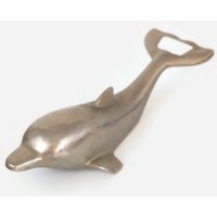 Vintage Silberfarbener Delfin Form Flaschenöffner von AllSeasonSupply