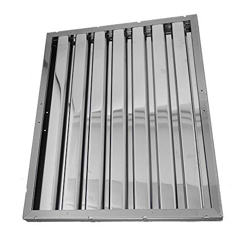 AllSpares Flammschutzfilter/Lamellenfilter für Dunstabzugshauben | Edelstahl | Typ B | Gastro Abzugshaube | 450x480x25mm von AllSpares