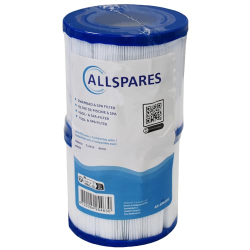 AllSpares Whirlpool Filterkartusche (2 St.) geeignet für SC750, 40101, PWW10 | Ø100x100mm von AllSpares