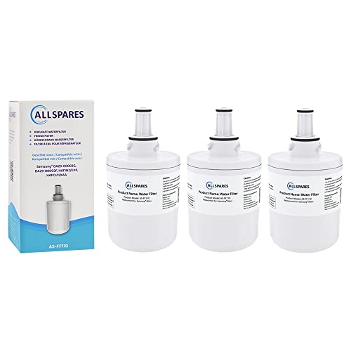 AllSpares Wasserfilter (3x) für Kühlschrank geeignet für Samsung Aqua Pure Plus DA29-00003G / HAFIN1 / DA29-00003F / HAFIN2 von AllSpares
