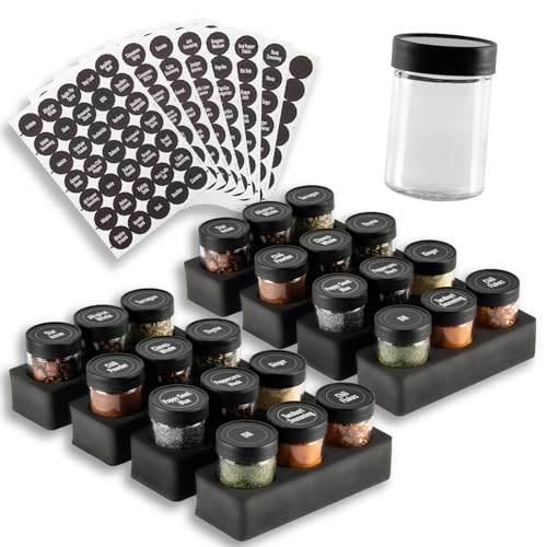 AllSpice InDrawer Gewürzregal (24 Gläser mit Etiketten) von AllSpice
