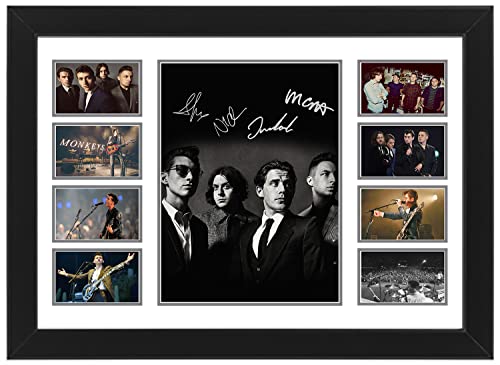 Arctic Monkeys Autogramm-Collage-Posterdruck – Musikband-Wanddekoration für Fans, limitierte Auflage, Fanartikel, Erinnerungsstücke, Sammlerstücke, Musikraumdekoration, ungerahmt, A3 (16 x 12–42 x 30 von AllStarMedia
