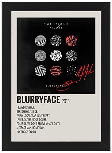 Blurryface Studioalbum von Twenty One Pilots – Autogrammposter von Tyler Joseph und Josh Dun, ungerahmt, A3 (40 x 30 cm)) von AllStarMedia