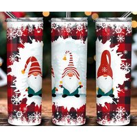 20 Oder 30Oz Becher | Dünne Weihnachts-| Wichtel Gerade Doppelwandiges Deckel Mit Stroh X-Mas Süße Sublimation von AllThingsAffordable