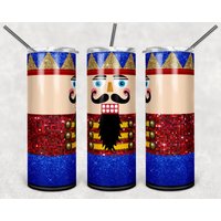 20 Oder 30Oz Skinny Becher| Dünne | Becher Nussknacker Weihnachts-| Urlaub Sublimation Doppelwandiges Deckel Mit Stroh Süße Spaß von AllThingsAffordable