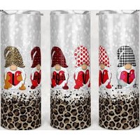 20Oz Skinny Tumbler | Valentinstag| Wichtel Herzen Leopard Niedliche Sublimation Mama Mom Life Muttertag Valentines von AllThingsAffordable