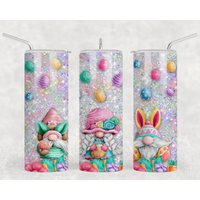 Osterhasen Becher | Ostern Geschenke Zwerge Skinny Gerade Sublimation Deckel Stroh Hase Ei Süß Bezaubernd von AllThingsAffordable