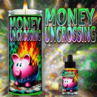 Money Uncrossing Feste Ritualkerze & Öl - Zur Entfernung Negativer Energie, Die Das Einkommen Beeinträchtigt; Entfernen Von Einem Fluch Oder Verhexen von AllThingsBlessedBe