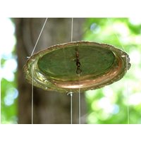 Vintage Versilberte Komplizierte Untersetzer Und Löffel Fisch Windspiel-Sommer Dekorative Chime-Upcycled Antike Kunst-Garten Hof Kunst-Wind Macher von AllThingsFishy