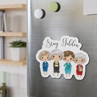 Golden Girls Stay Magnet | Küchendeko Goldene Mädchen Miami 80Er Retro Dorothy Sofia Blanche Rose Schattige Kiefern Ma von AllThingsGoldenStore