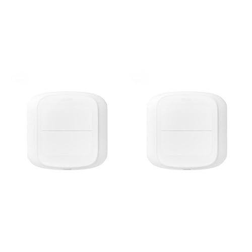 Allayu 2 Satz von Tuya Wifi Fernbedienung – intelligenter Schalter für einfache Bedienung, kabelloser Schalter, Push Button Szenenschalter, Push Button Schalter wifi, W lan 2Satz von Allayu