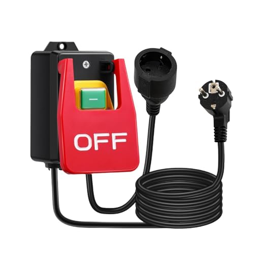 Allayu 220 V Einphasen-Ein-/Ausschalter, industrieller Ein-/Aus-Druckknopfschalter mit großem Stoppschild-Paddelschalter zum schnellen Ausschalten für Tischsägen und andere elektrische Geräte Allayu 220 V Einphasen-Ein-/Ausschalter, industrieller Ein-/Aus-Druckknopfschalter mit großem Stoppschild-Paddelschalter zum schnellen Ausschalten für Tischsägen und andere elektrische Geräte von Allayu