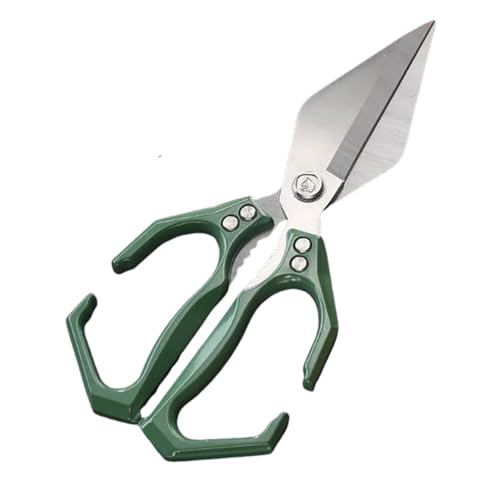 Allayu Heavy Duty Küche Schere Multifunktionale Arbeitssparende Kochen Anti Rost Griff und Sauber für Huhn Ente und, Grün von Allayu