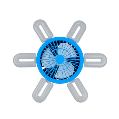 Allayu Heim Deckenventilator Licht mit hoher Windintensität für kühle Sommer Niederfrequenz Rauschunterdrückung, elektrischer, Blau, 6 flügeliges Fächerlicht Allayu Heim Deckenventilator Licht mit hoher Windintensität für kühle Sommer Niederfrequenz Rauschunterdrückung, elektrischer, Blau, 6 flügeliges Fächerlicht von Allayu