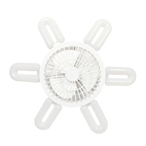Allayu Heim Deckenventilator Licht mit hoher Windintensität für kühle Sommer Niederfrequenz Rauschunterdrückung, elektrischer, Weiß, 6 flügeliges Fächerlicht von Allayu