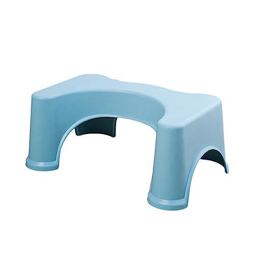Allayu Kunststoff Poop Hocker Rutschfeste Toilettenstufe Tragbare Squat Home Chairs Badezimmerwerkzeuge Pedalbank Möbel für Schreibtisch, Blau von Allayu