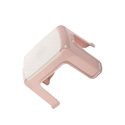 Allayu Kunststoff Tritthocker, rutschfest, dick, für Erwachsene und Kinder, Schuhwechsel Sitzbank, Wohnzimmer, Badezimmer, Toilette, Rosa, L von Allayu