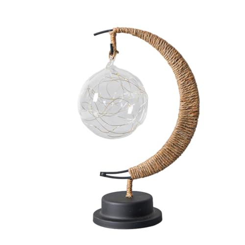 Allayu Langlebig für lange Zeit. Nachtlicht mit Ständer, Mondlampe mit Ständer, PVC Mond LED Nachtlichter mit Ständer, Mond Tischlampe, blaues Licht von Allayu