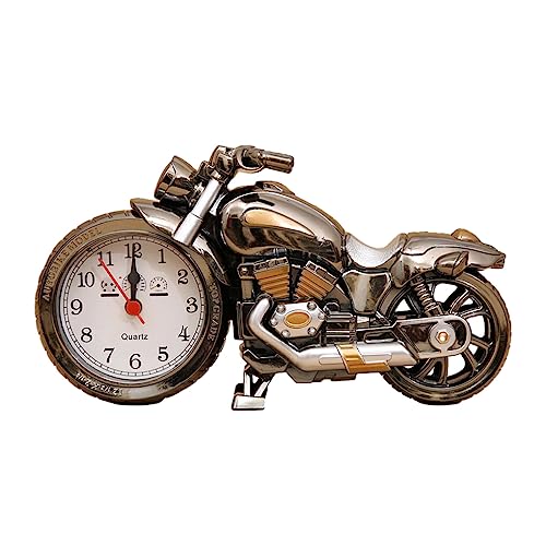 Allayu Retro Mode Motorrad geformt personalisierte Wecker Motorrad Wecker ABS Modell Wecker oder Geschenke Typ + 1, Typ+1 von Allayu