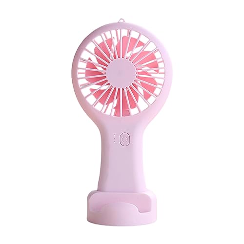 Allayu Tragbarer USB Ladeventilator – klein und praktisch für Büro oder Reisen. Kunststoff, tragbarer USB Kleinventilator, handgehalten, Rosa von Allayu