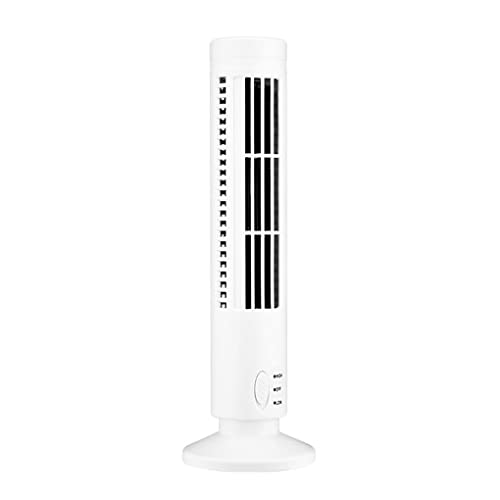 Allayu USB Standventilatoren Silent Bladeless Floor Air Conditioner Vertical Big Wind Conditioning Fan für den Haushalt, Weiß von Allayu