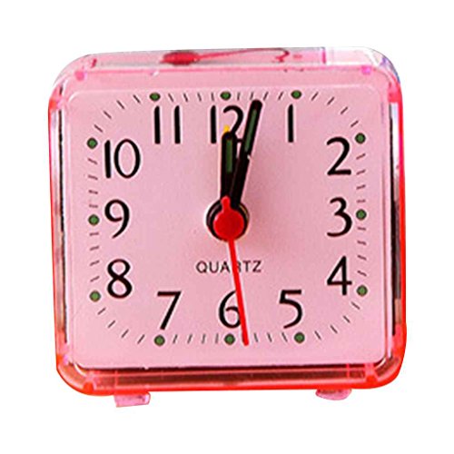 Kleine Bed Wecker Transparent Bed Alarm Fall Compact Reisewecker Kinderstudenten Schreibtisch Uhr von Allayu