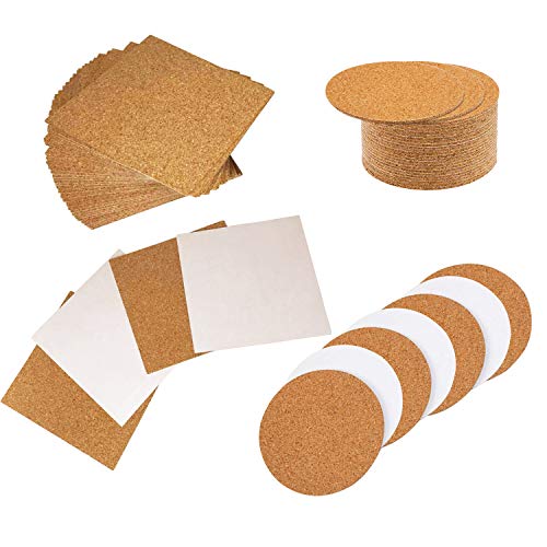 80 Stück Selbstklebende Korkuntersetzer Runde und Quadrat, Allazone 9 x 9CM Korkmatten Korkunterlage Korkfliese für Untersetzer und Heimwerker 80 Stück Selbstklebende Korkuntersetzer Runde und Quadrat, Allazone 9 x 9CM Korkmatten Korkunterlage Korkfliese für Untersetzer und Heimwerker von Allazone