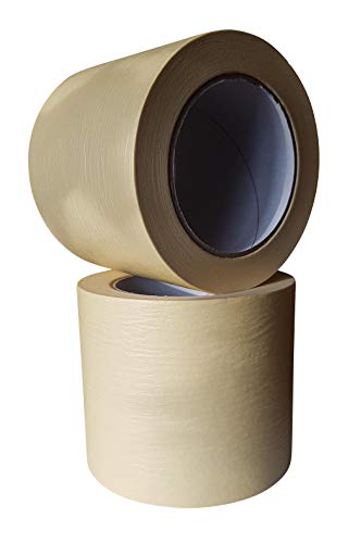 HDmirrorR Klebeband 100mm x 50m Profi-Plus-Feinkrepp EXTRA Abklebeband Malerband von WEIPAI