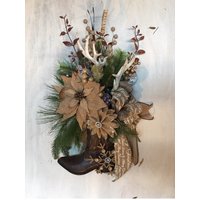 Cowboy Weihnachtsgeweih Stiefelkranz - Rustikaler/Western Country Weihnachtskranz Sackleinen-Stiefeldekor Cowboy Weihnachtsgeweih Stiefelkranz - Rustikaler/Western Country Weihnachtskranz Sackleinen-Stiefeldekor von Alldesignsequine