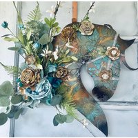 Frühlingssommer Reiter Türhänger - Multi-Media Reitkunst Pferdeliebhaber Home Decor Barock Designs von Alldesignsequine