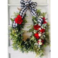 Run For The Rose's Kentucky Derby Hufeisenkranz - Party Scheunendekor Bauernhaus-Haustürdekor Laufrennen-Pferdekranz von Alldesignsequine