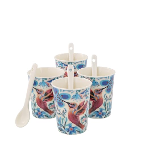 Allen Designs Hummingbird 4 Cups & Spoons Set Allen Designs Hummingbird 4 Cups & Spoons Set von Allen Designs