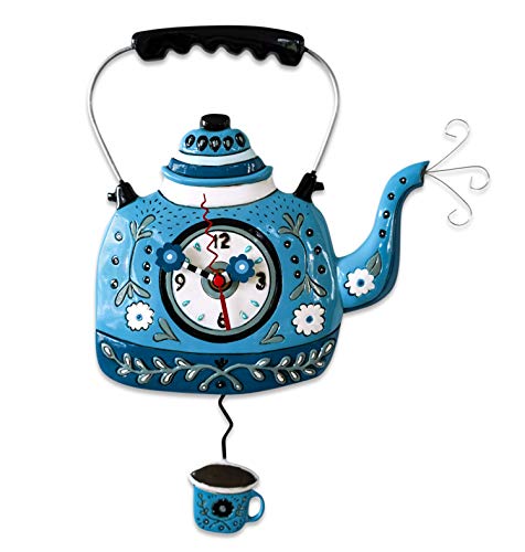Allen Designs Kettle Blue Clock von Allen Designs