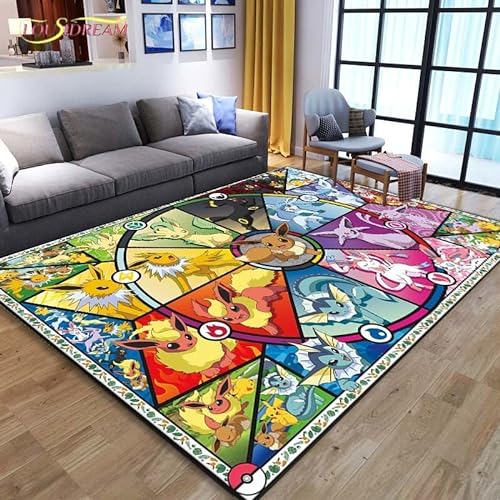 Allenada Teppich, 3D-Druck-Anime Cartoon, Teppich, Bodenmatte, Rechteckig, Für Wohnzimmer, Schlafzimmer (A9416), 60 X 90 cm von Allenada