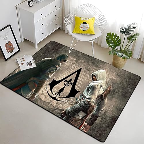 Teppich-Fußmatten, 3D-Druck Assassin_S Creed, Verschiedene Größen Zur Auswahl, Kinderzimmer, Weicher Und Dicker Flanell (A10728), 160 X 200 cm von Allenada