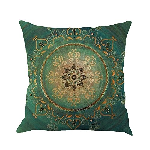 Böhmen Kissenbezüge Kissenhüllen in Baumwolle und Leinen mit Geometrischen Mustern Dekoration Sofakissen Lendenkissen für Sofa Auto Terrasse Zierkissenbezüge 45 x 45 cm 4er Set von Allence Kissenbezug