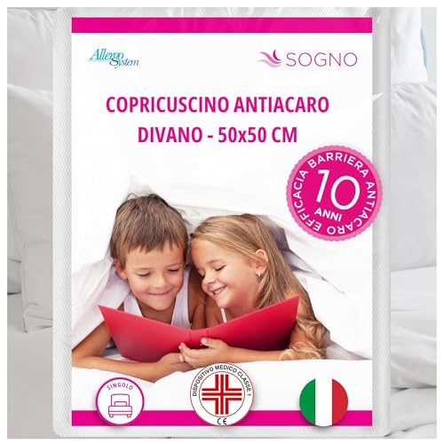 Allergosystem Dream Anti-Milben-Kissenbezug, Polyester, Einfarbig, 50x50cm von Allergosystem