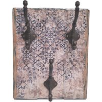 Große Dekorative Garderobe Ornament Haken Gusseisen Rustikal Unikat von Allerholz