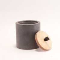 Wachsfeuer Outdoor - Kerze Mit Dauerdocht 15 X Zentimeter Geschliffener Beton Handgemacht in Hessen von AllerleiDesignMRBG